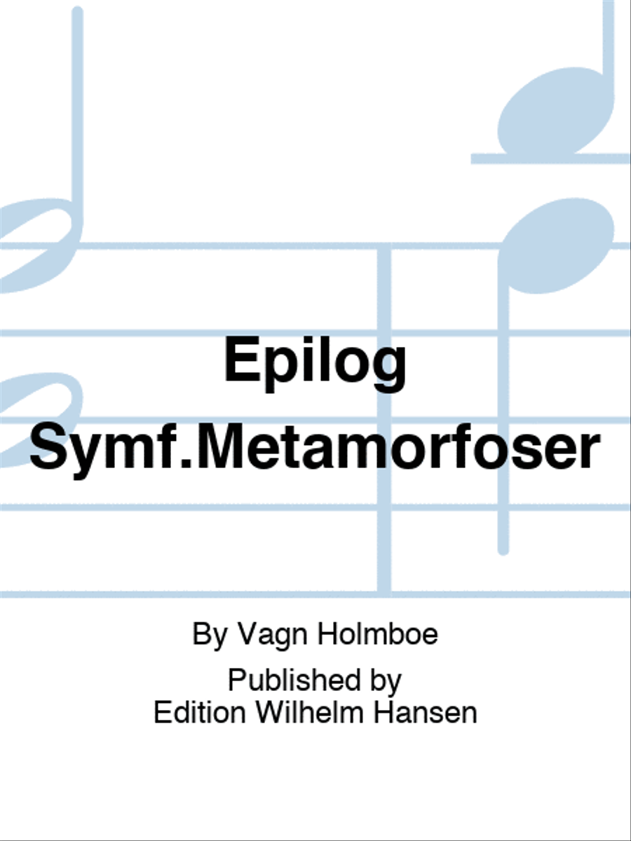 Epilog Symf.Metamorfoser School and Community scores gallery preview page 1