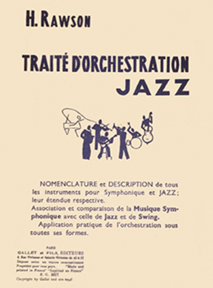Traite d'orchestration jazz