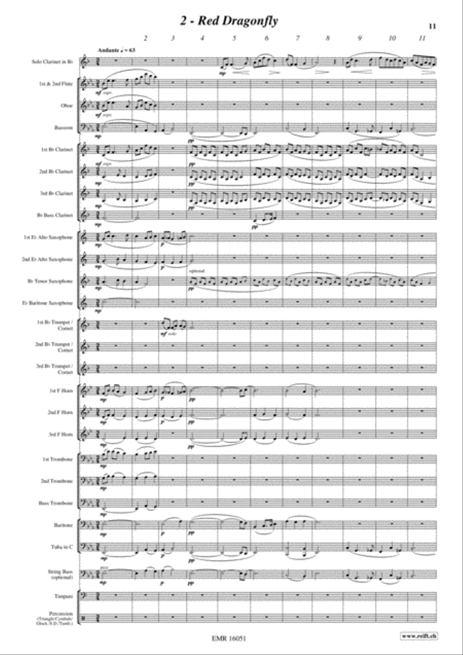 Japanese Folksongs Concert Band scores gallery preview page 8