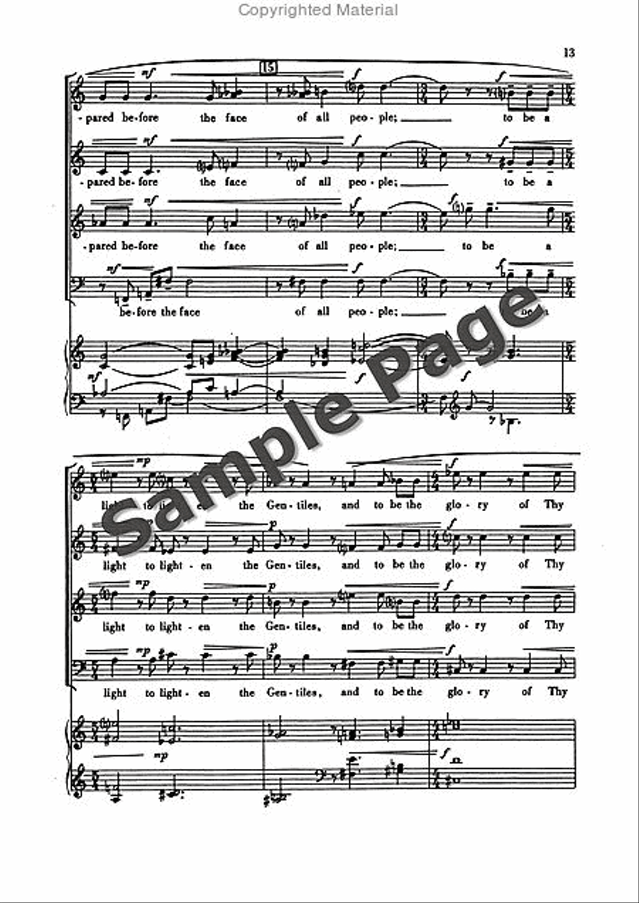 Magnificat and Nunc Dimittis 4-Part scores gallery preview page 16