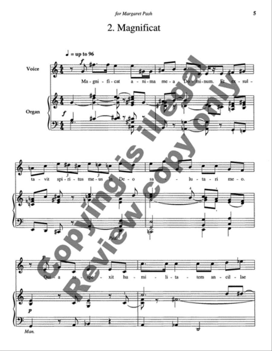 Three Canticles from Luke High Voice scores gallery preview page 10