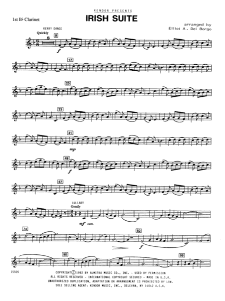 Irish Suite - 1st Bb Clarinet