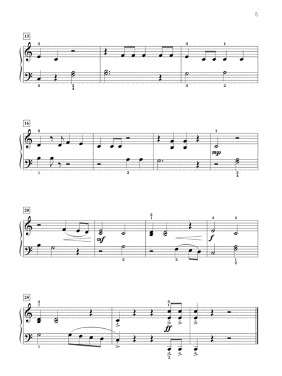 Famous & Fun Favorites, Book 4: 16 Appealing Piano Arrangements Piano Method scores gallery preview page 5