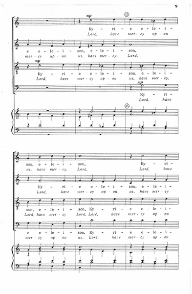 Kyrie Eleison (Lord, Have Mercy Upon Us) (from Mass VIII)