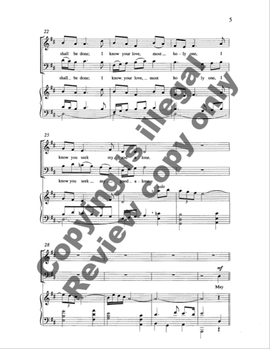 I Love You, O My God Most High 2-Part scores gallery preview page 7