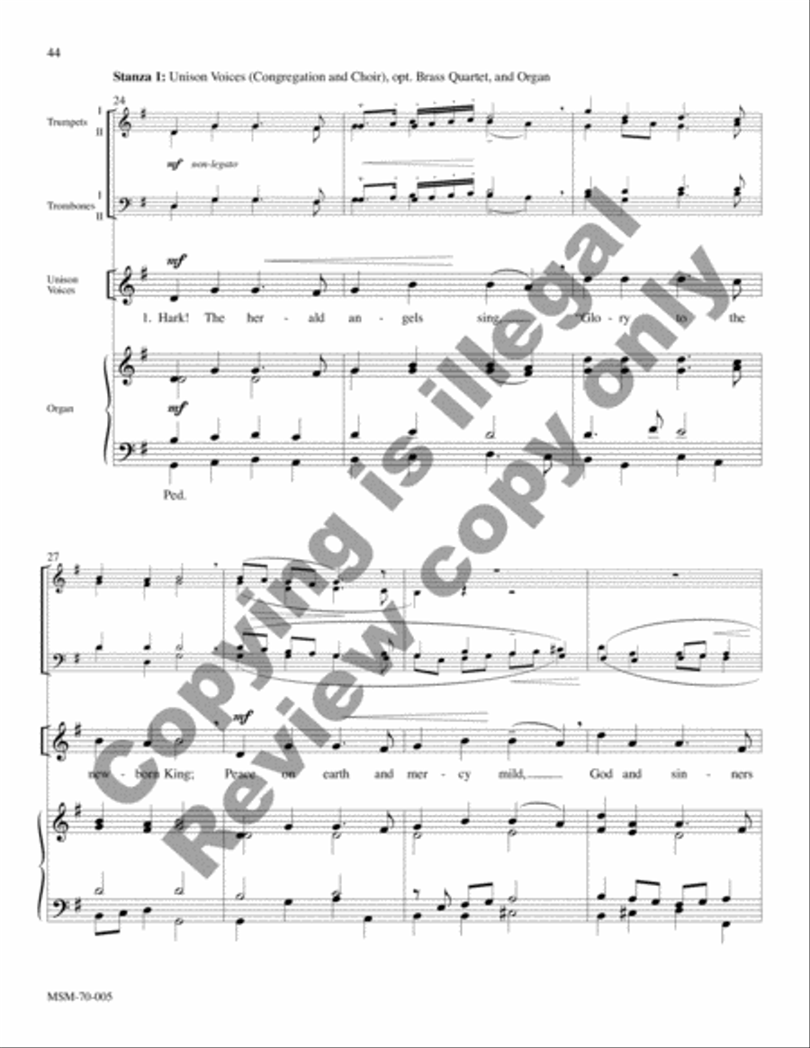Savior of the Nations, Come (Full Score) Choir scores gallery preview page 64