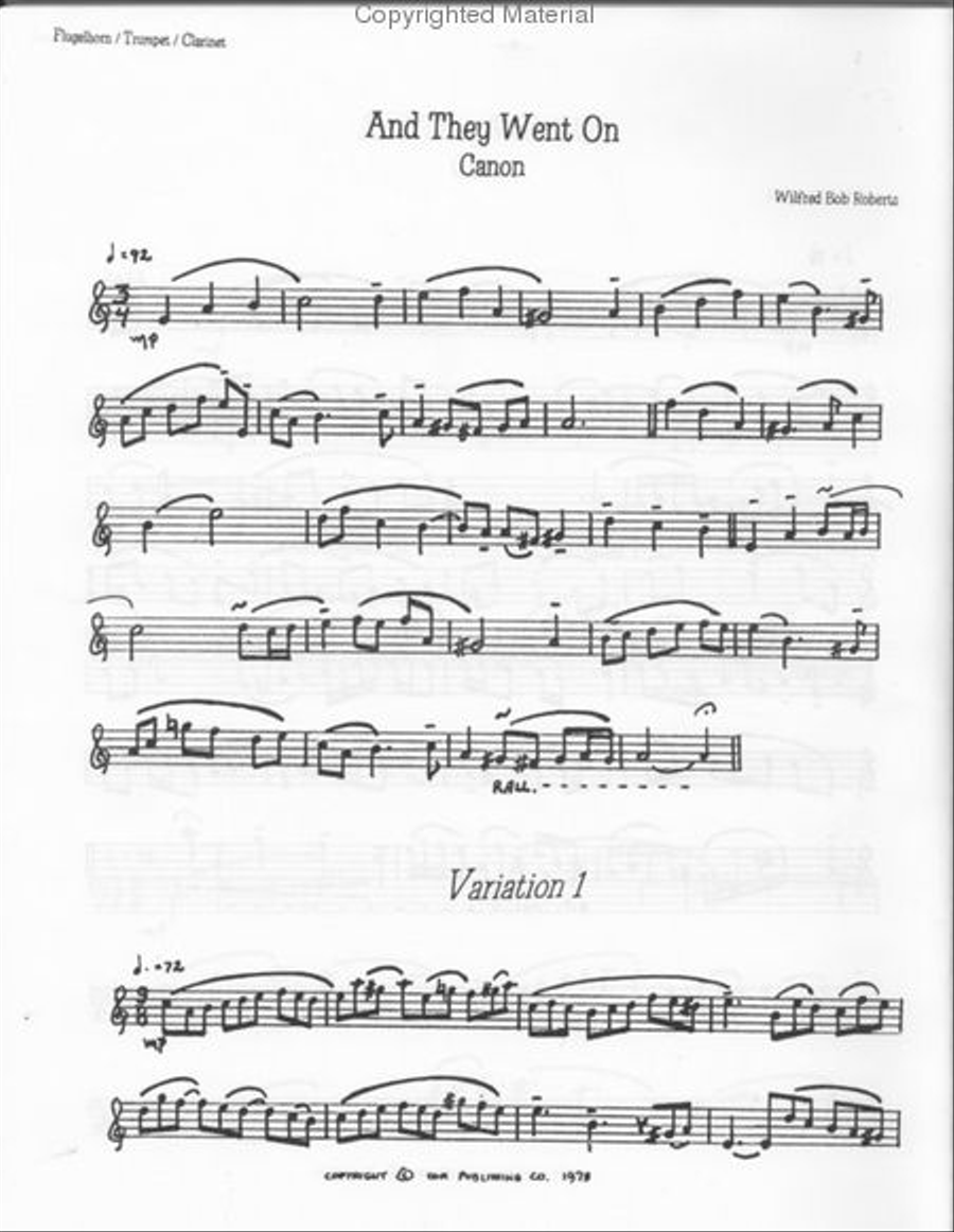 Canon and Variations Brass Duet scores gallery preview page 2