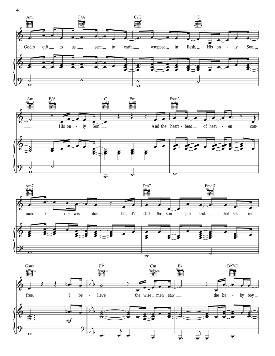 I Believe Acoustic Guitar scores gallery preview page 4