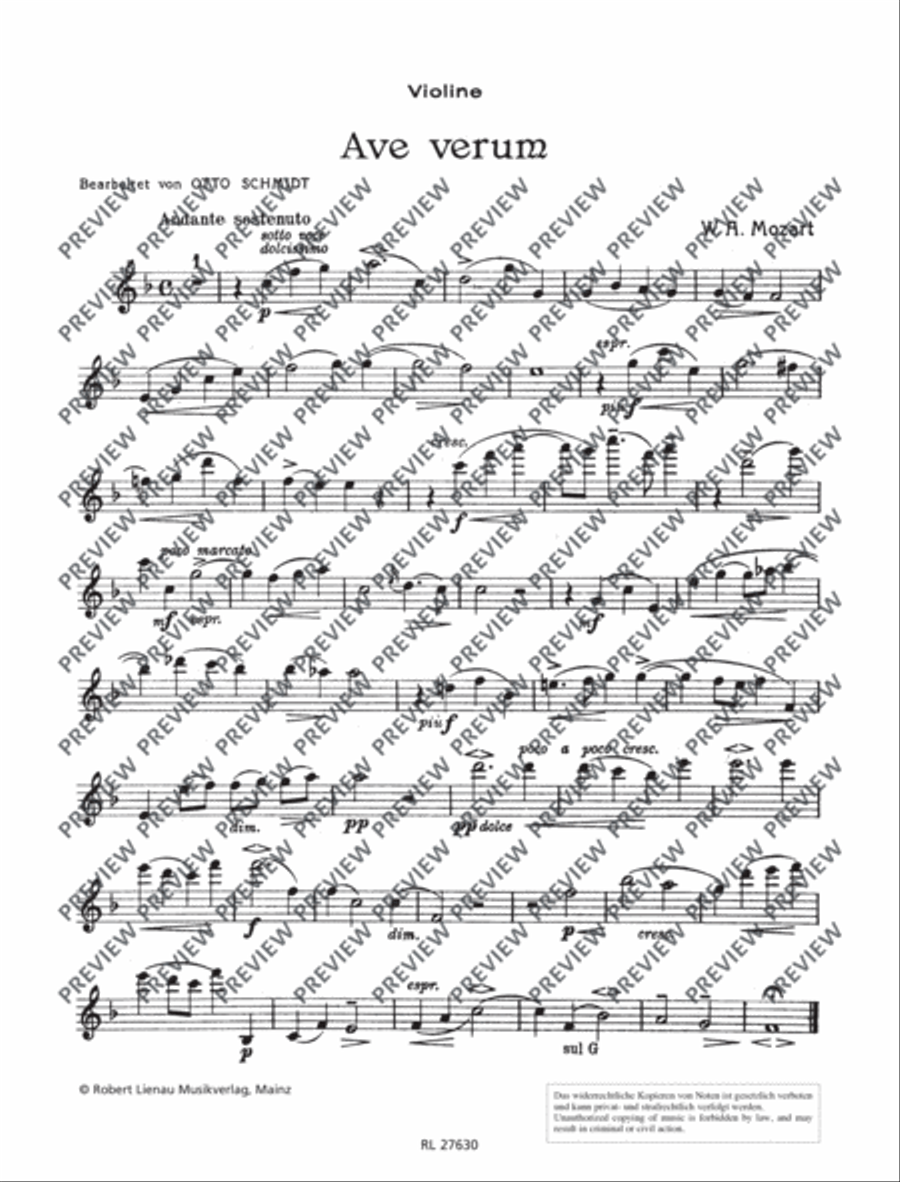 Ave verum Cello scores gallery preview page 8