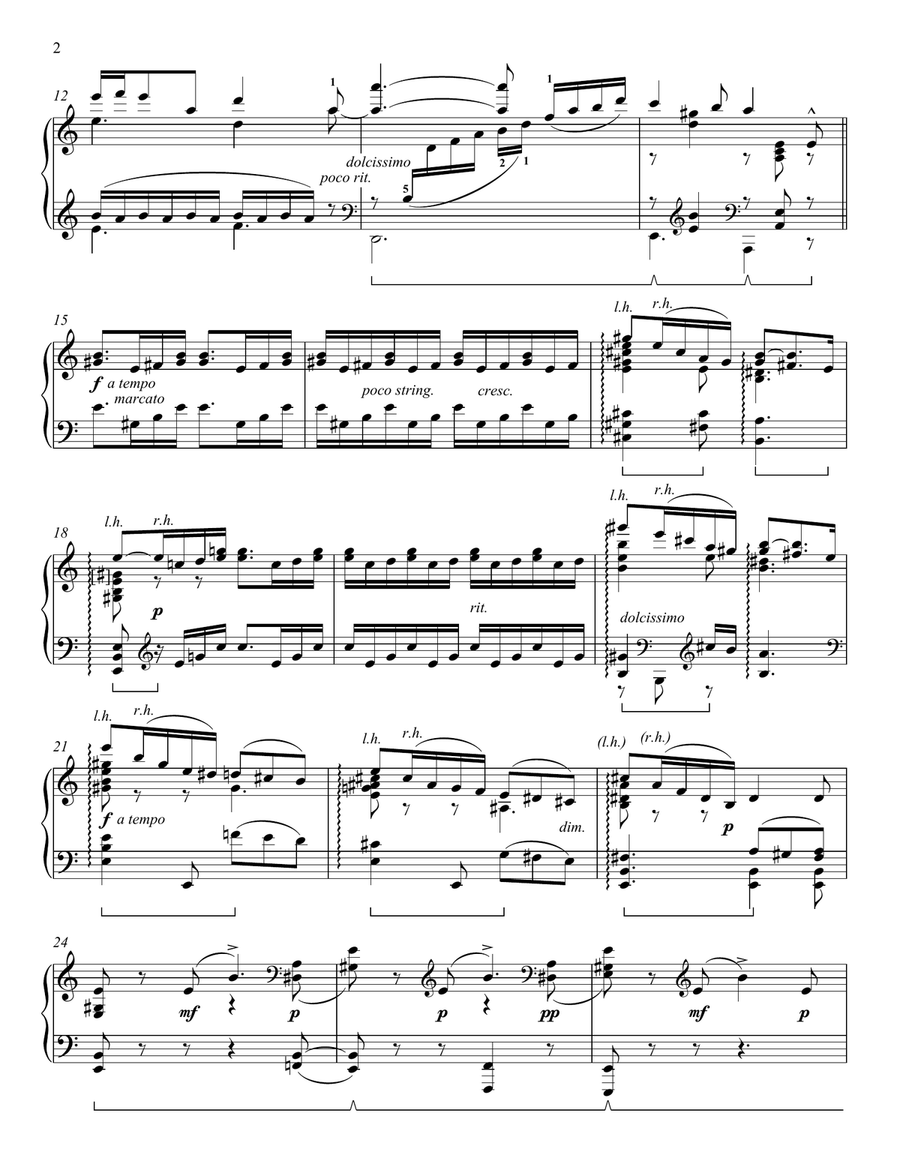 Melancholy Piano Solo scores gallery preview page 2
