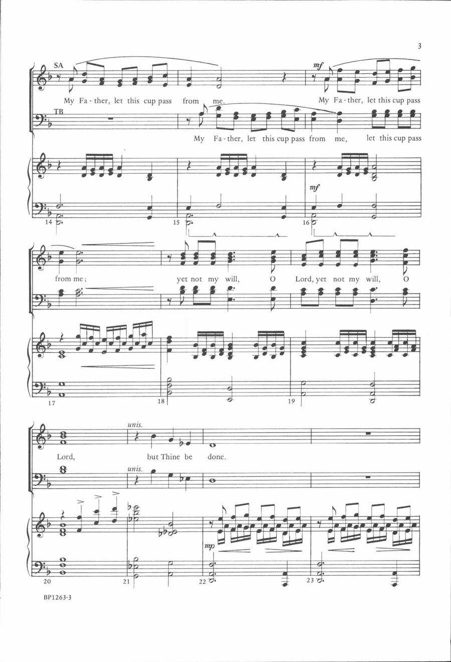 Thy Will Be Done 4-Part scores gallery preview page 3