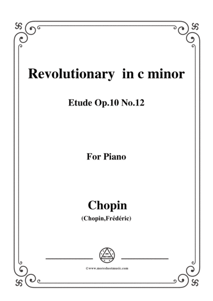 Chopin-Etude Op.10 No.12 in c minor,Revolutionary,for piano image number null
