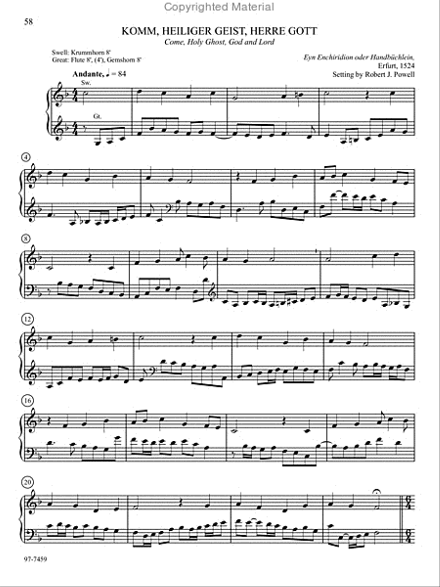 Hymn Prelude Library: Lutheran Service Book, Vol. 6 (JKL) Organ scores gallery preview page 6