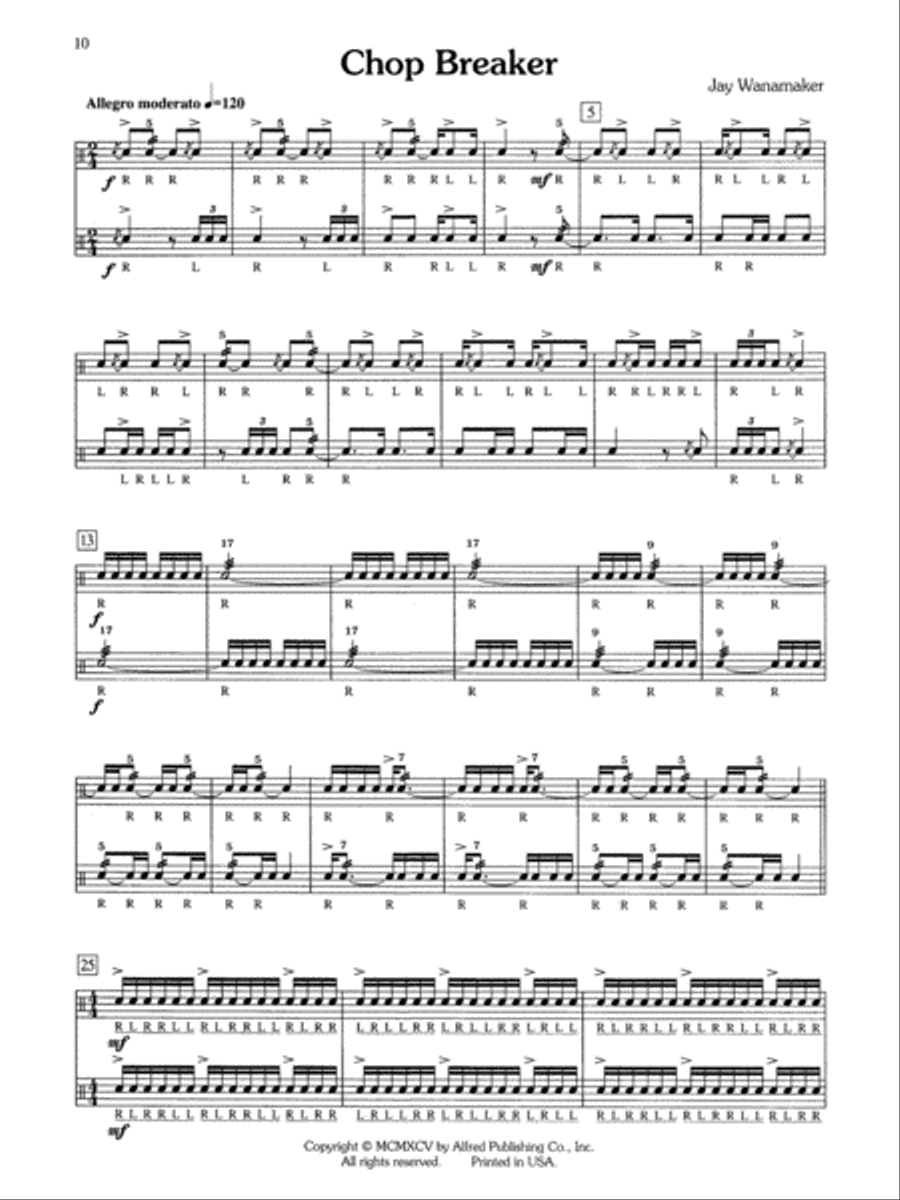 Alfred's Rudimental Duets Small Ensemble scores gallery preview page 7