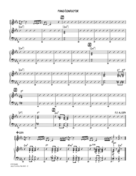 Jazz Combo Pak #40 (Jaco Pastorius) - Piano/Conductor Score