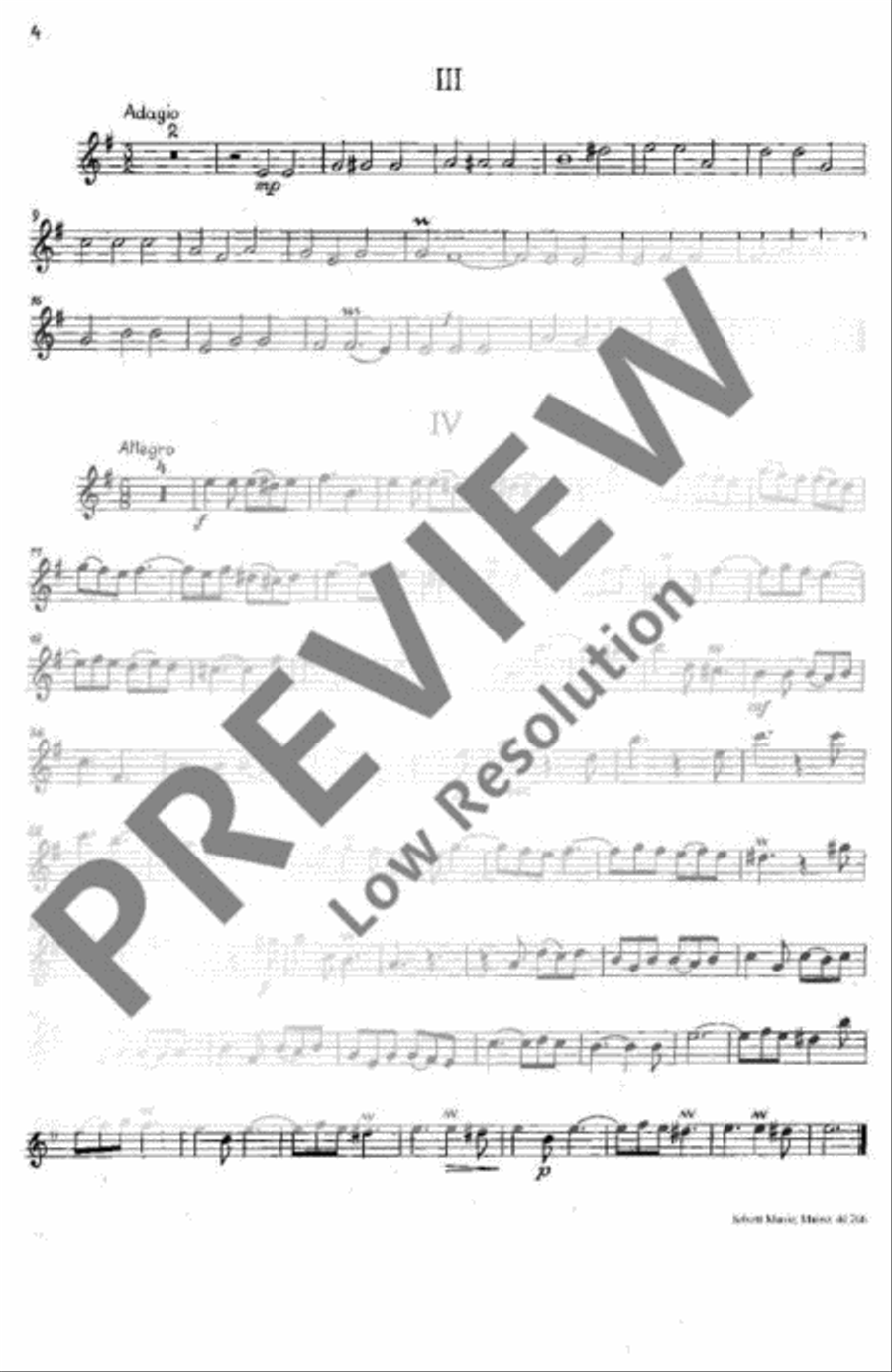 Sonata in E minor String Orchestra scores gallery preview page 8