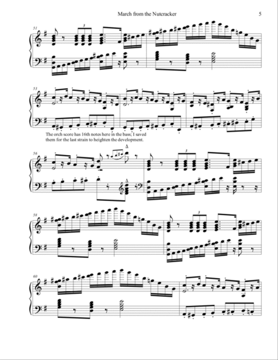 March from The Nutcracker Piano Solo scores gallery preview page 5