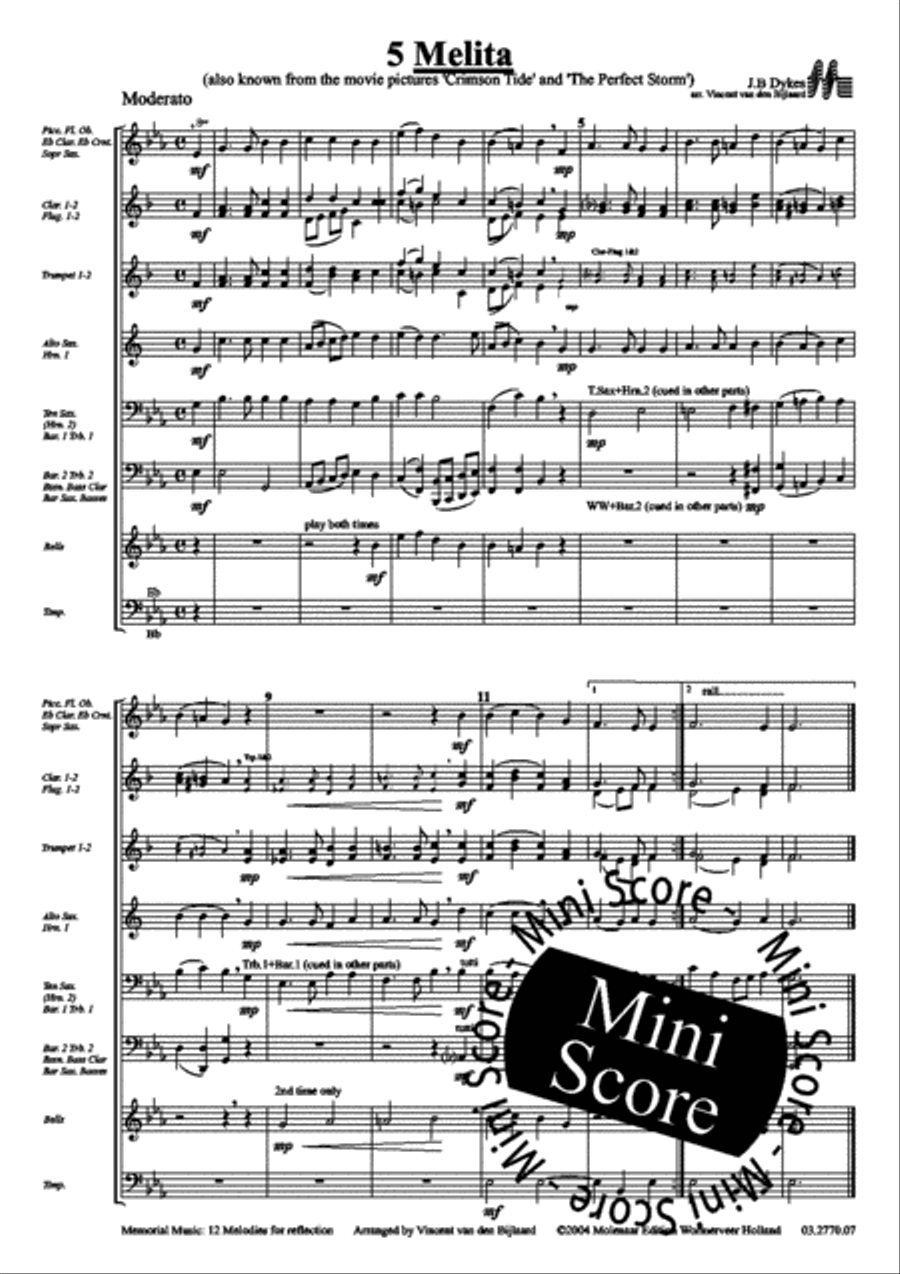 Memorial Music Memorial Music Fanfare Band scores gallery preview page 19