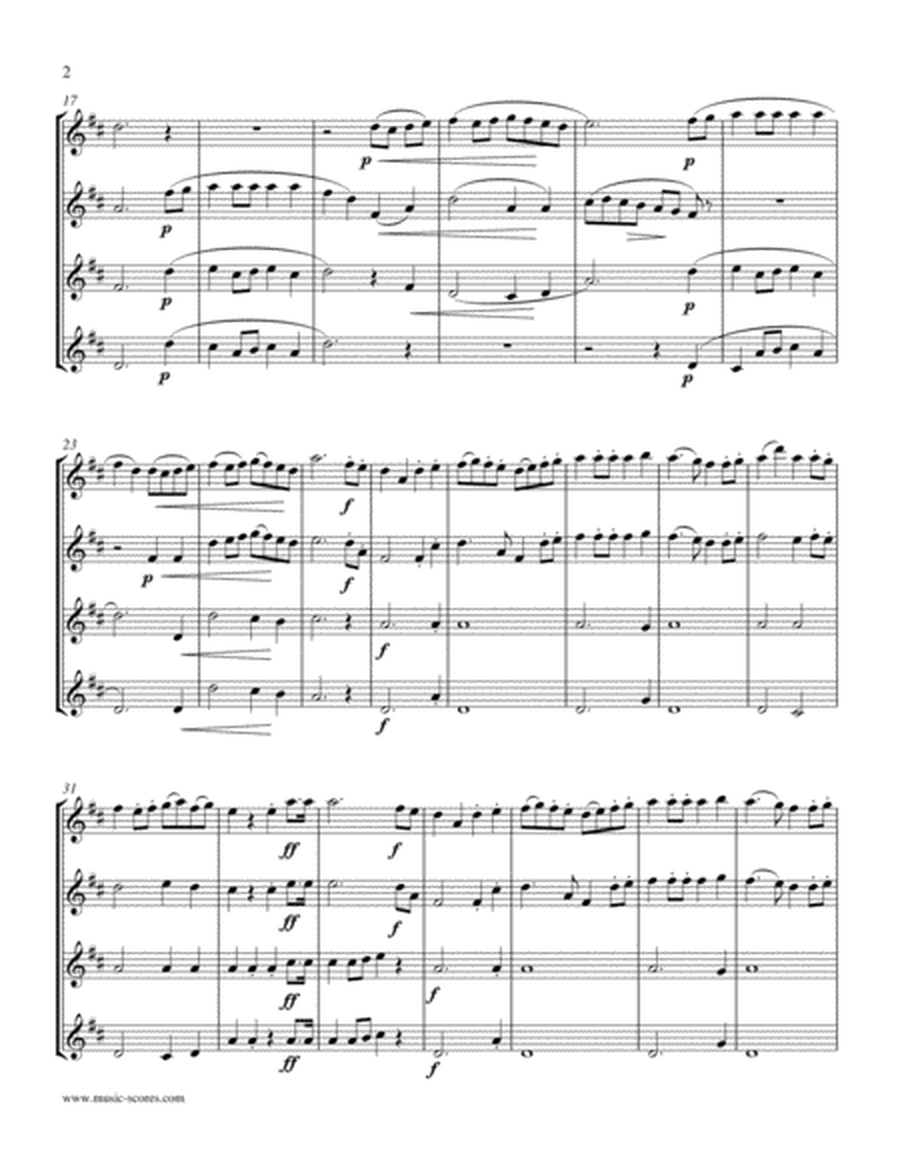 Rondeau: Bridal Fanfare - Tenor Saxophone Quartet image number null