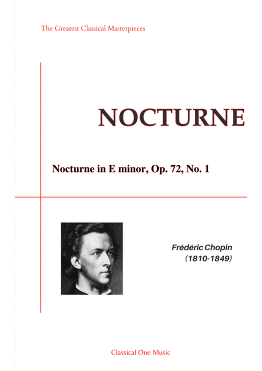 Chopin - Nocturne in E minor, Op. 72, No. 1 image number null