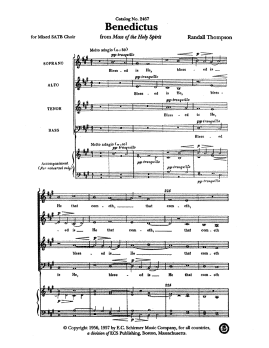 Benedictus 4-Part scores gallery preview page 2