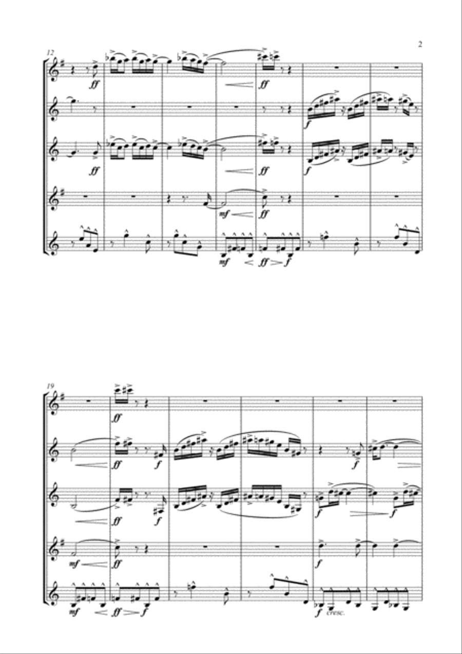 Mambo for Clarinet Choir (from West Side Story) image number null