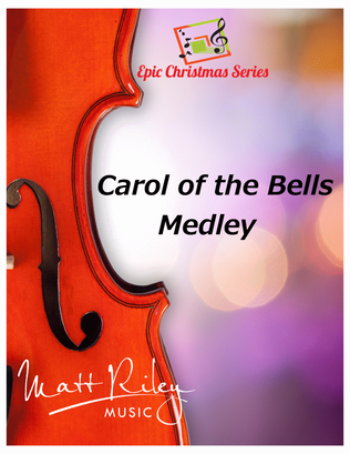 Book cover for Carol of the Bells / God Rest Ye Merry Gentlemen - Cello and Piano Duet