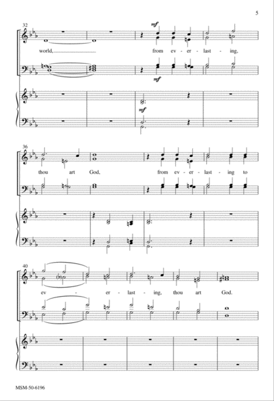 Lord, Thou Hast Been Our Dwelling Place 4-Part scores gallery preview page 4