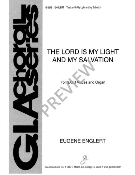 The Lord Is My Light and My Salvation