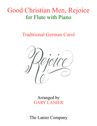 Book cover for GOOD CHRISTIAN MEN, REJOICE (Flute with Piano & Score/Part)