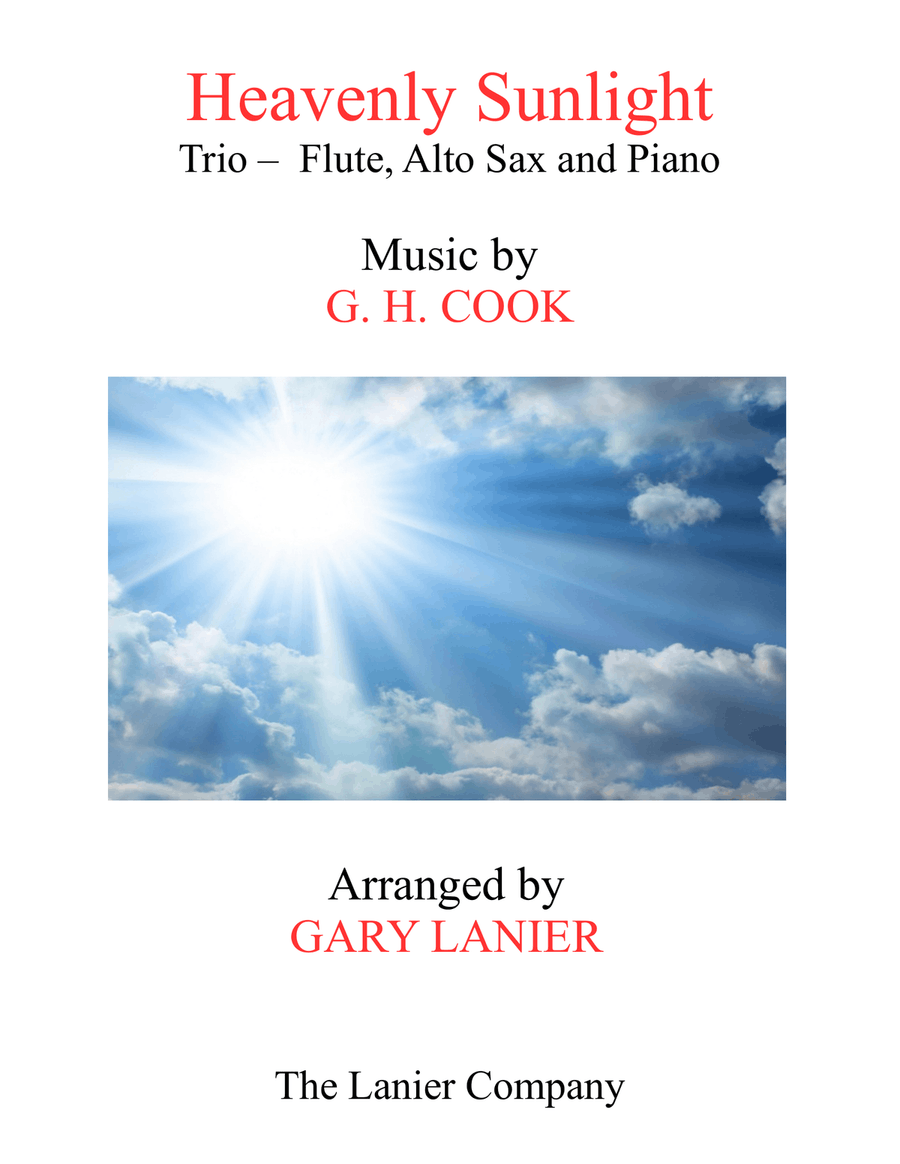 HEAVENLY SUNLIGHT (Trio - Flute, Alto Sax & Piano with Score/Parts) Woodwind Duet scores gallery preview page 1