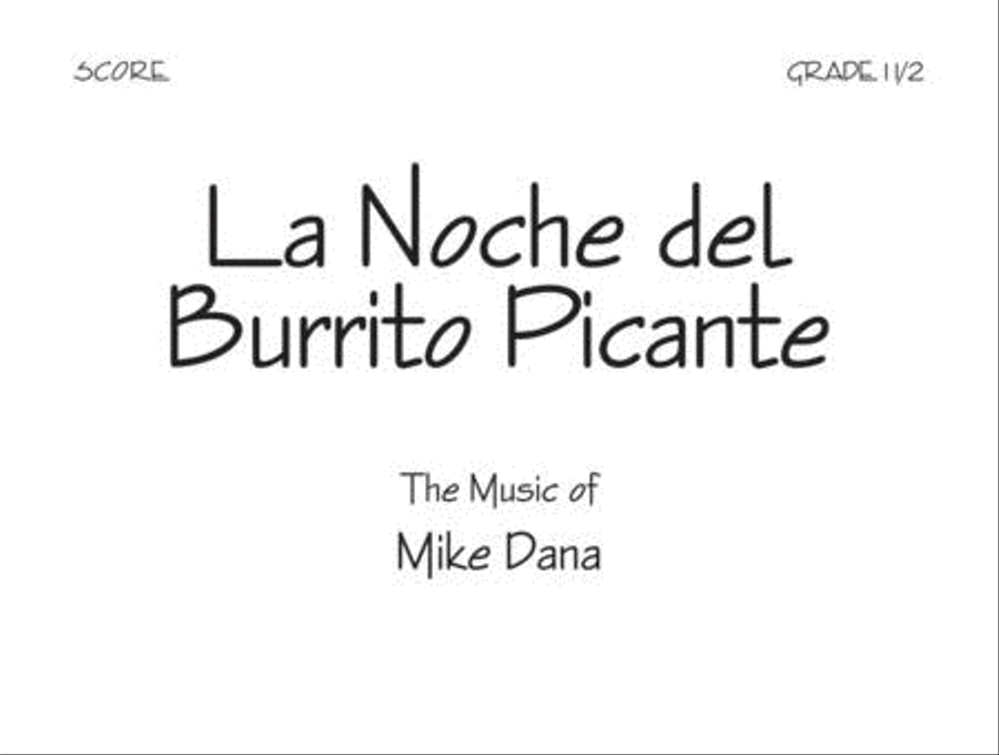 La Noche del Burrito Picante Jazz Ensemble scores gallery preview page 1