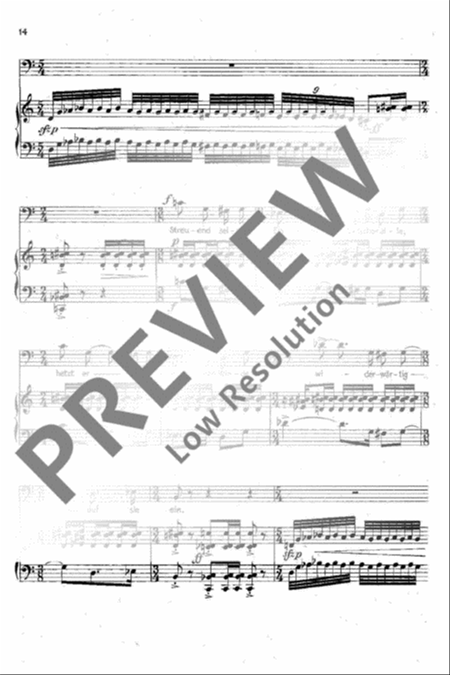 6 Gedichte Baritone Horn scores gallery preview page 15