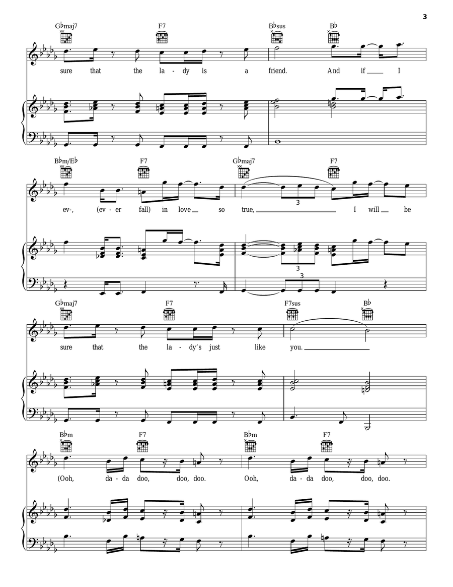 If I Ever Fall In Love A Cappella scores gallery preview page 3
