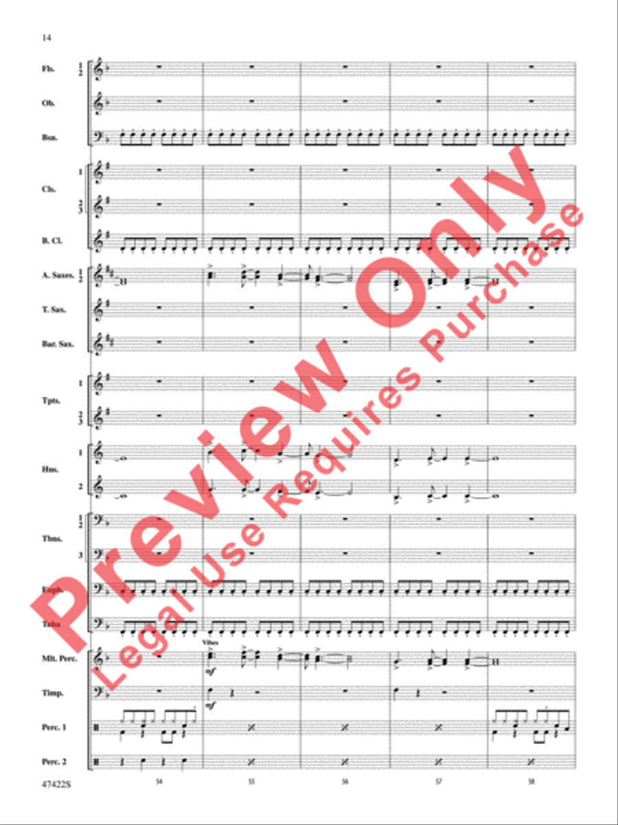 Boughs of Holly Concert Band scores gallery preview page 15