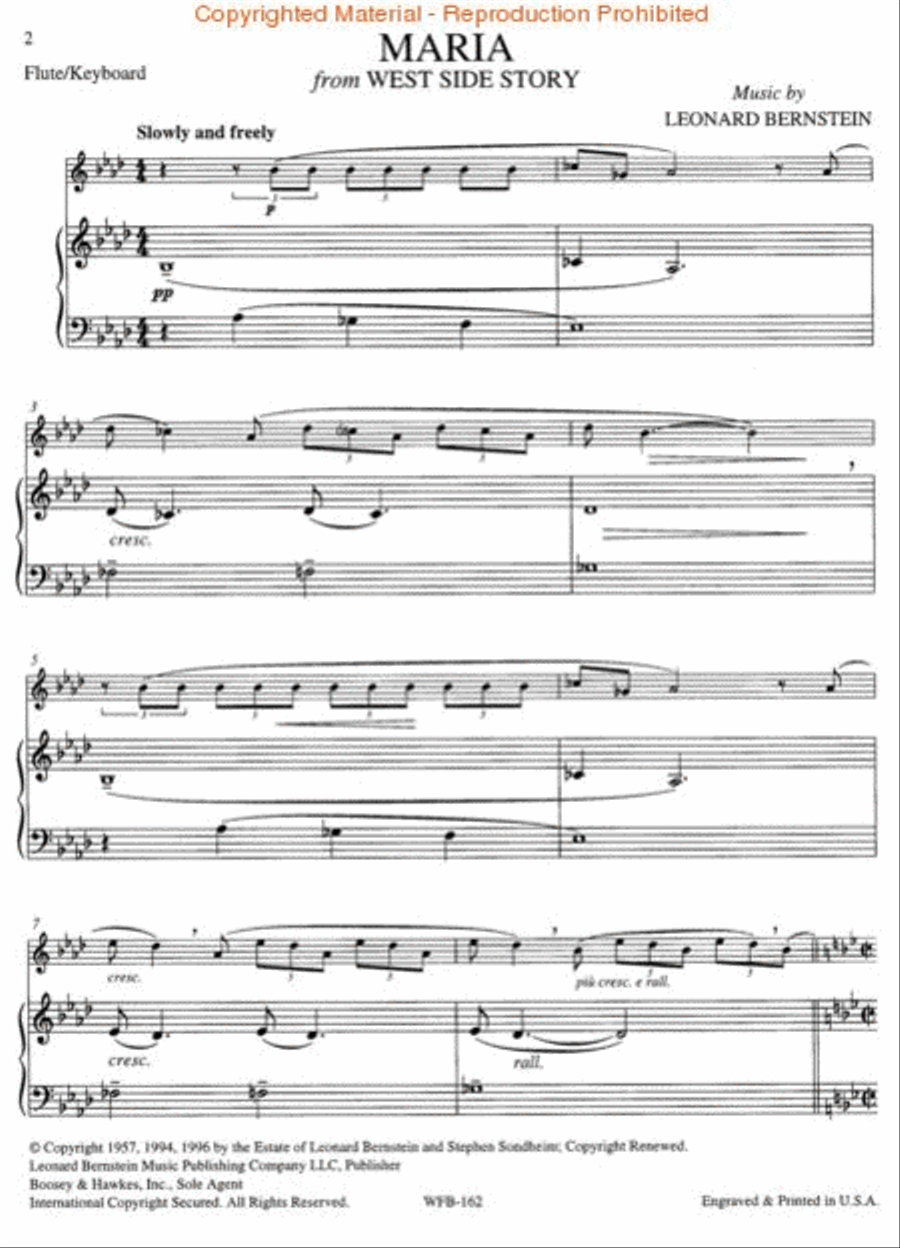 Bernstein Bernstein Flute Solo scores gallery preview page 3