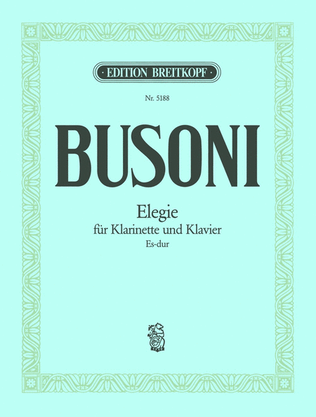 Book cover for Elegy in E flat major K 286