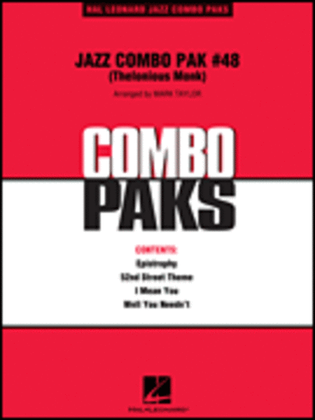 Book cover for Jazz Combo Pak #48 (Thelonious Monk)