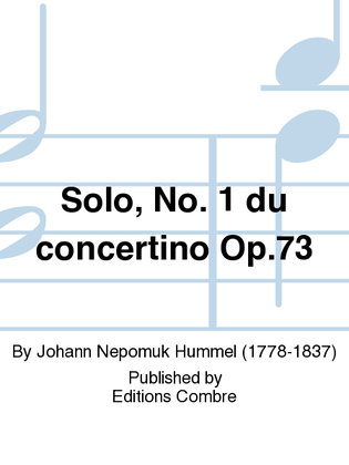 Concertino Op. 73: solo no. 1