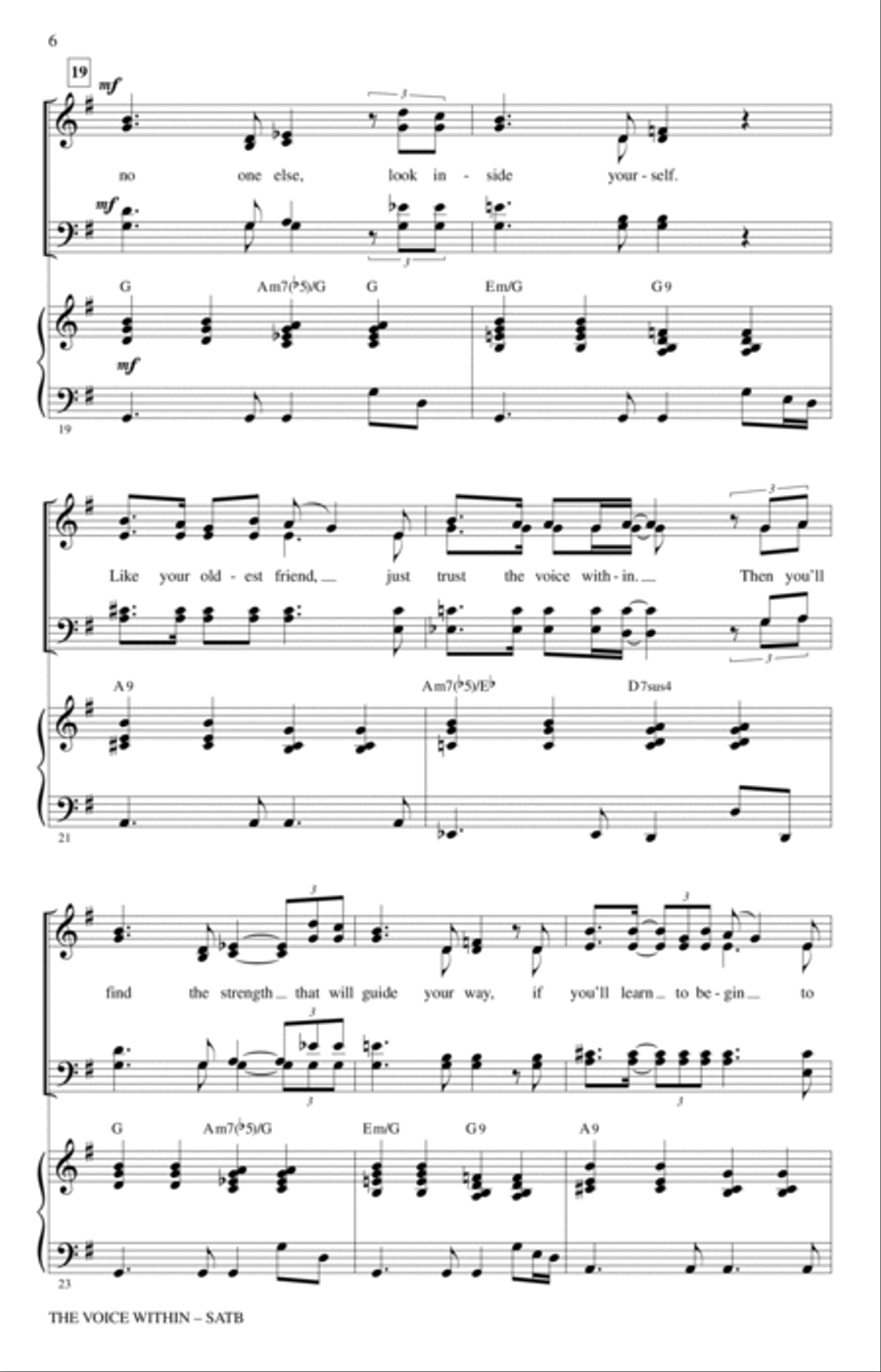 The Voice Within 4-Part scores gallery preview page 4