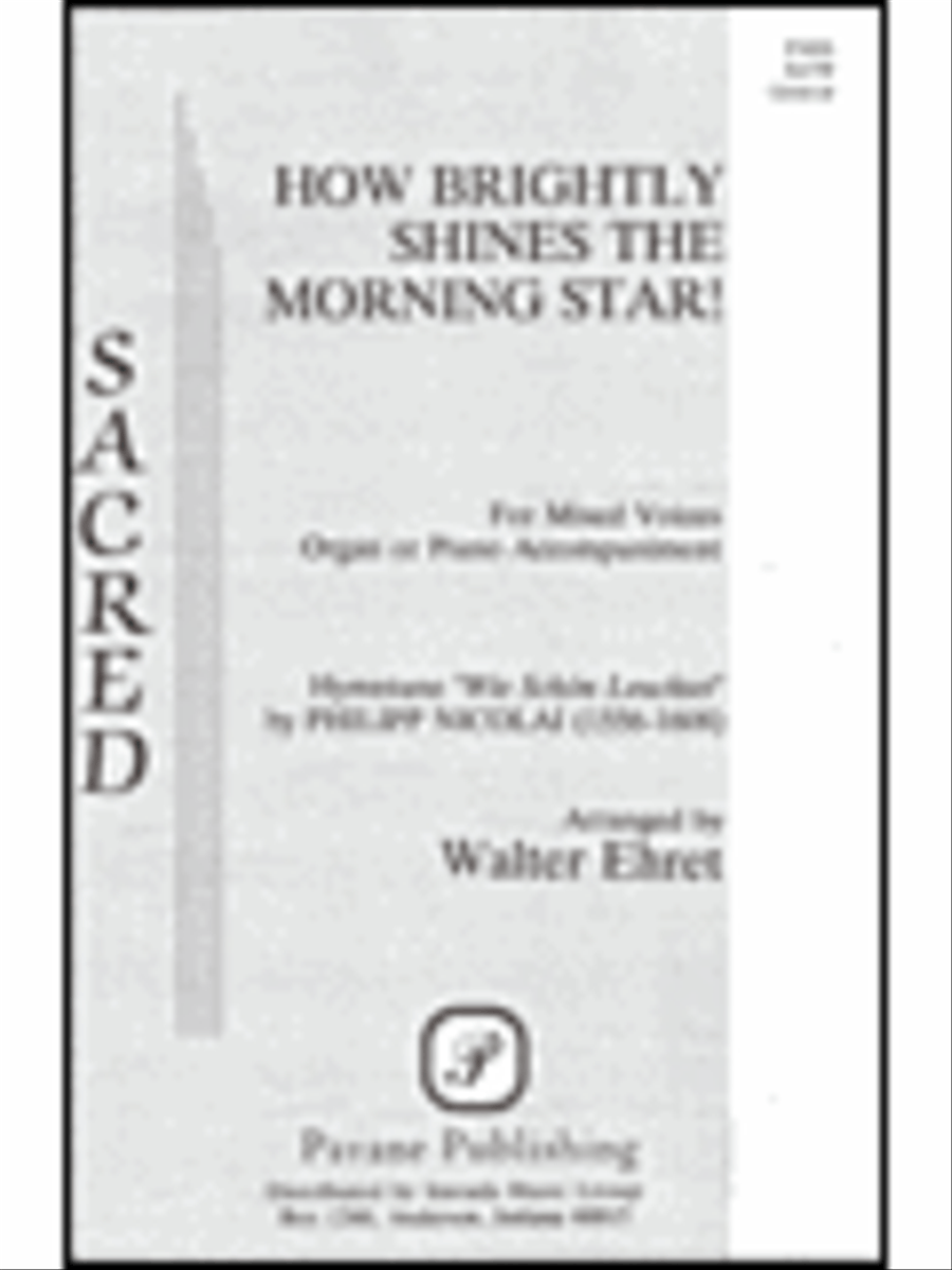 How Brightly Shines the Morning Star! 4-Part scores gallery preview page 1