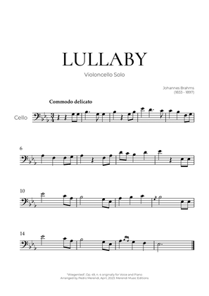 Lullaby (Violoncello Solo) - Johannes Brahms