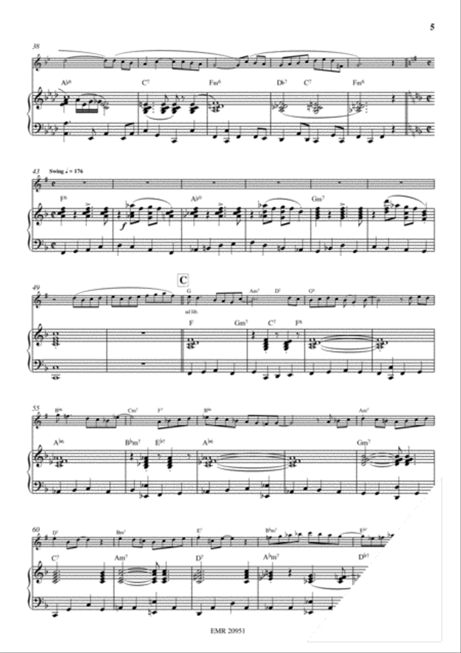 Wild And Blue Trumpet Solo scores gallery preview page 5