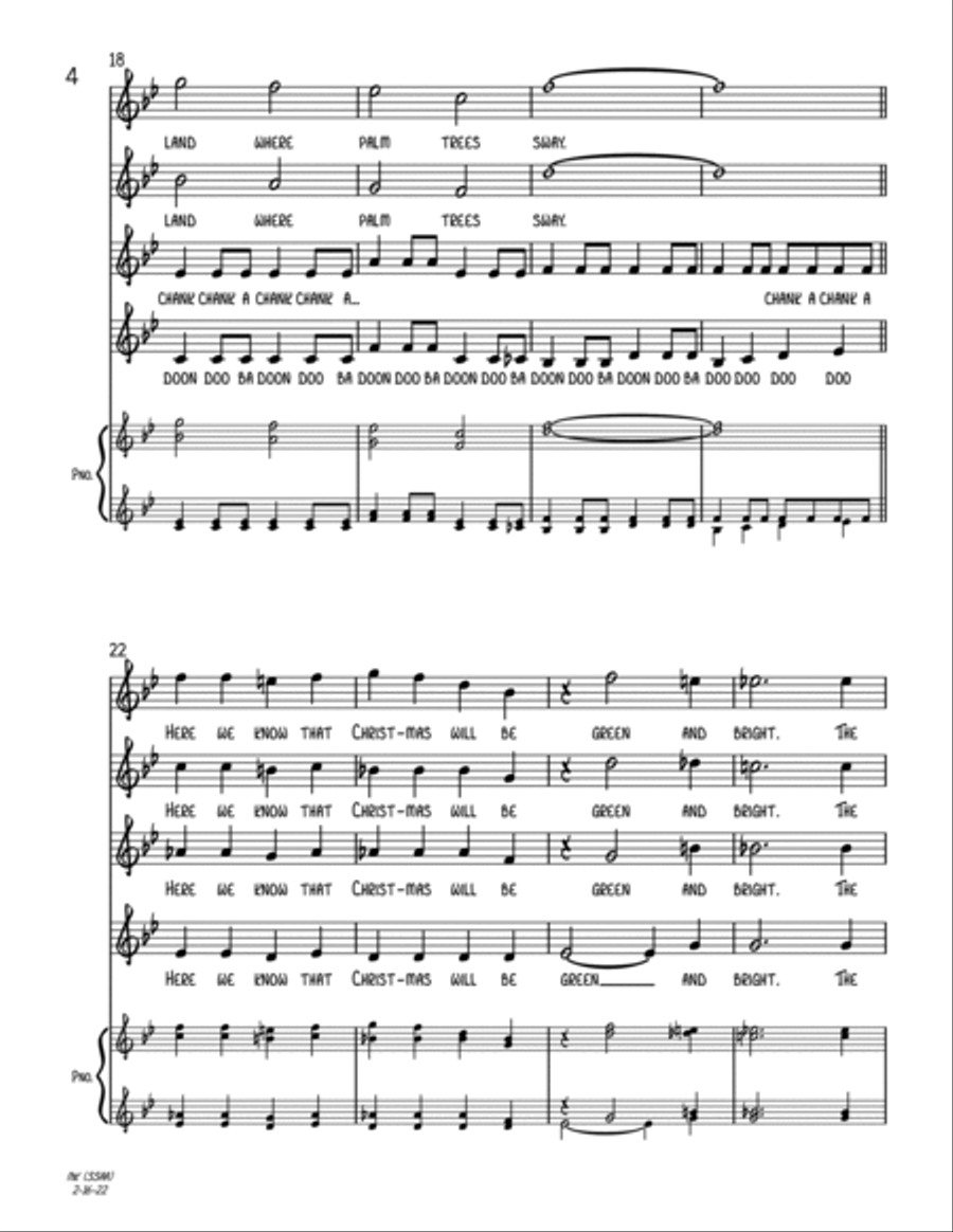 Mele Kalikimaka SSAA scores gallery preview page 4