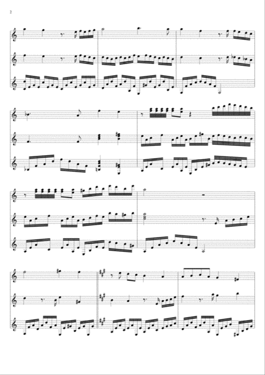 Scherzo for 20 strings Small Ensemble scores gallery preview page 2