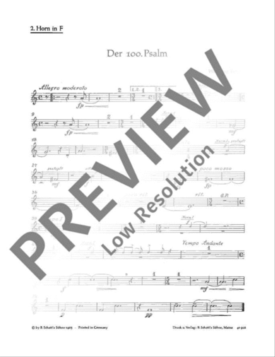 Der 100. Psalm SSATB scores gallery preview page 3