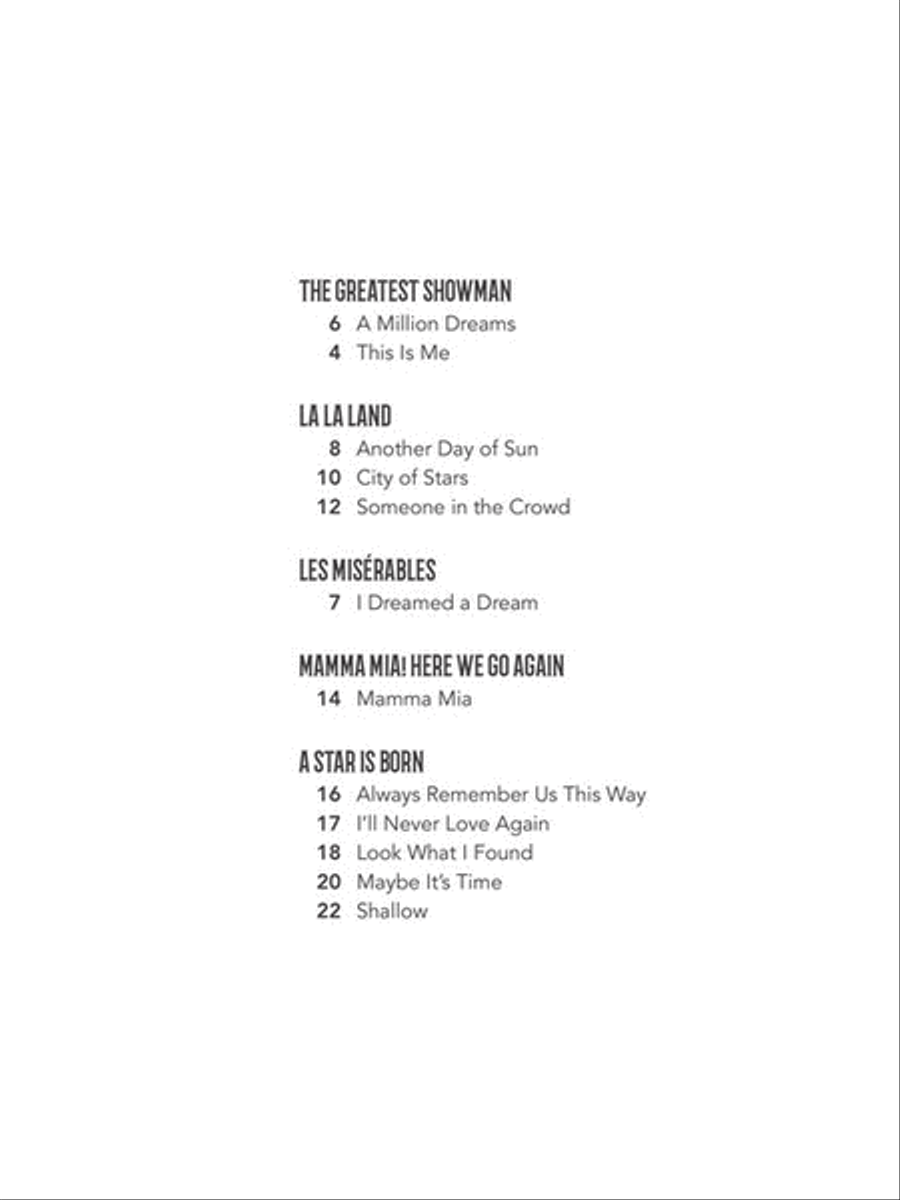Songs from A Star Is Born, La La Land, The Greatest Showman, and More Movie Musicals Trumpet Solo scores gallery preview page 2