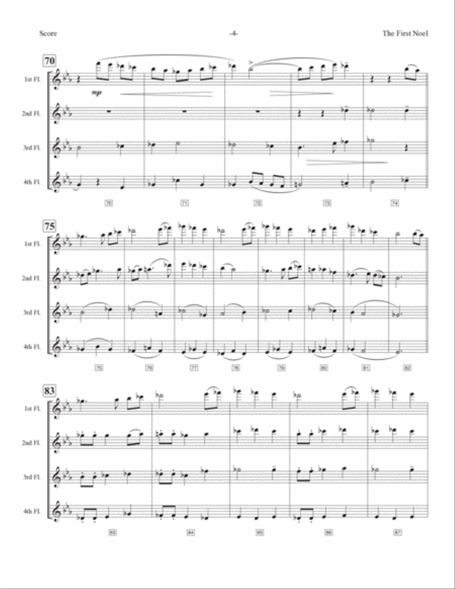 The First Noel Woodwind Quartet scores gallery preview page 5