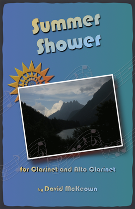 Book cover for Summer Shower for Clarinet and Alto Clarinet Duet