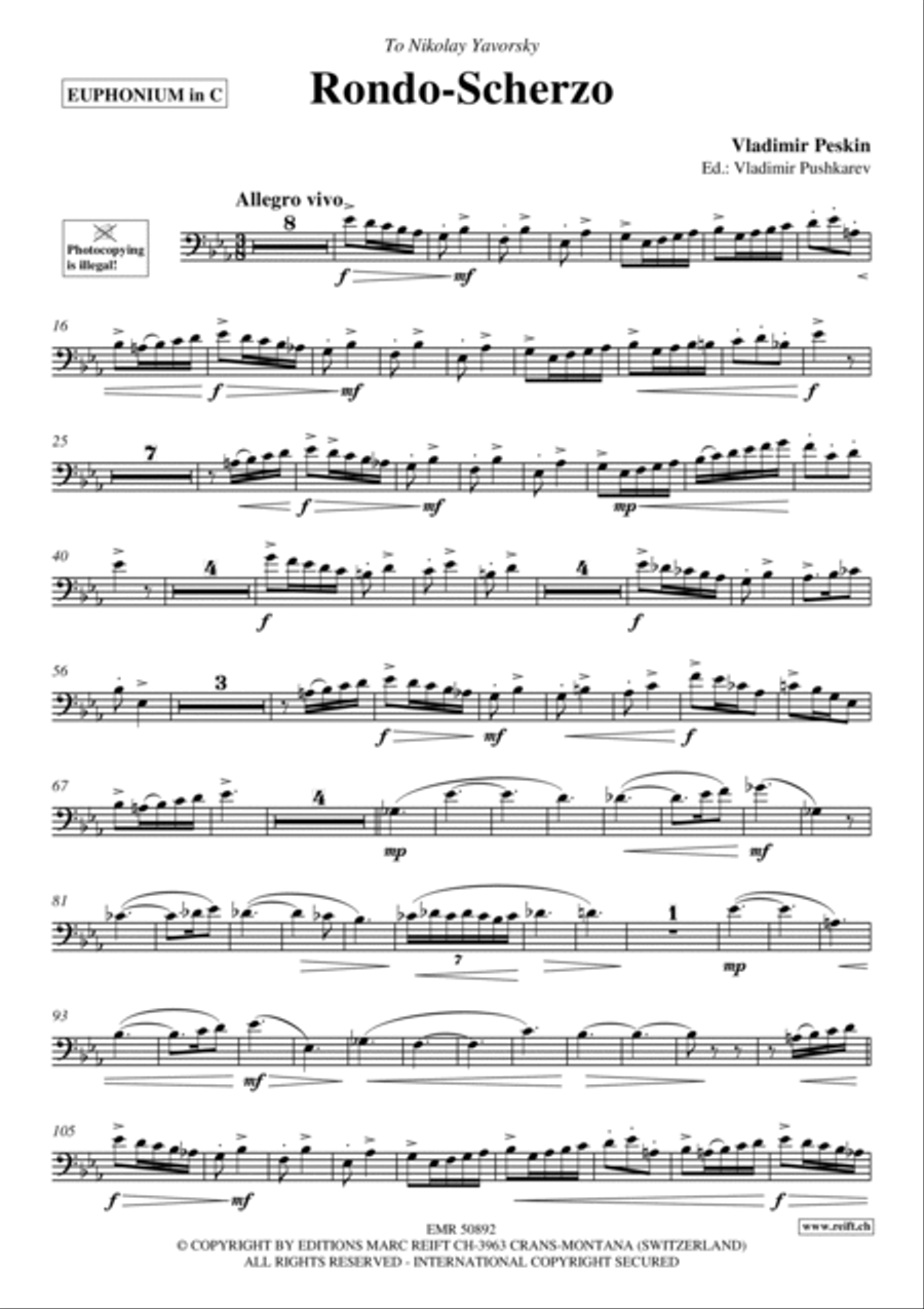 Rondo-Scherzo Euphonium scores gallery preview page 4